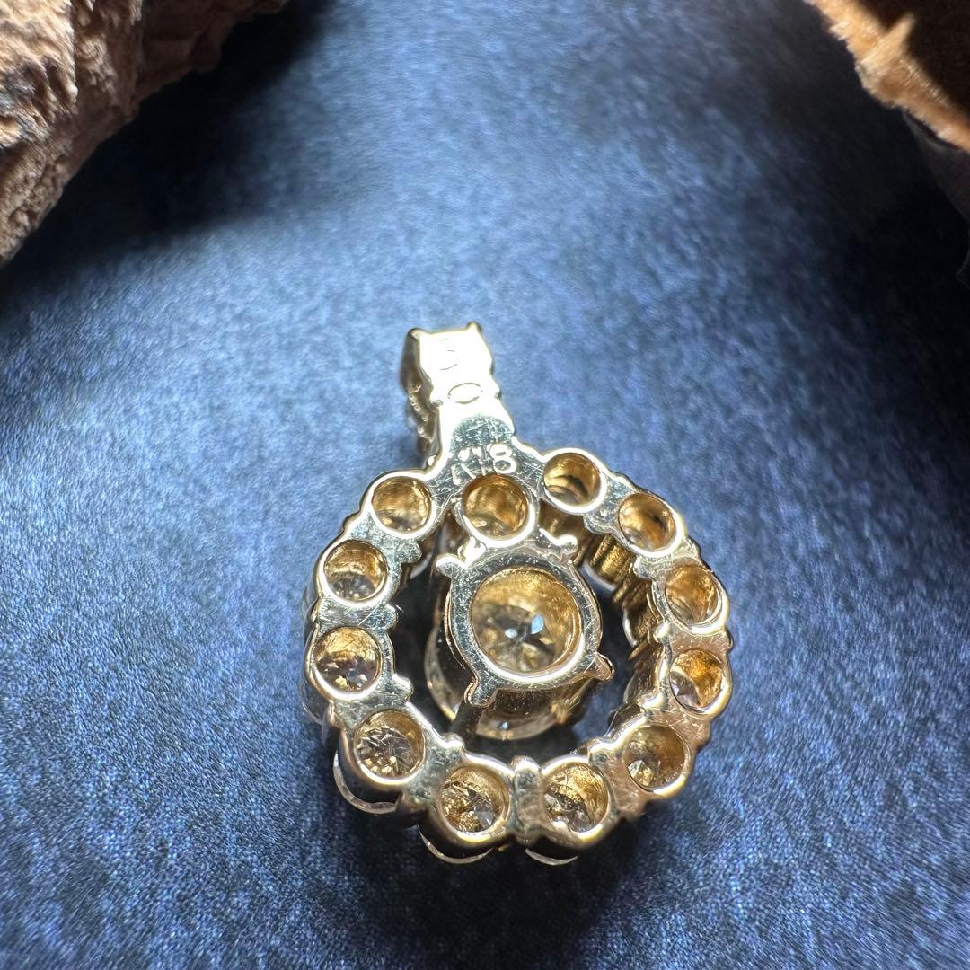 【K18】ダイヤモンド1.0ct ペンダント