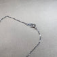 K18WG アレキサンドライト 0.20ct ダイヤモンド ネックレス 希少宝石