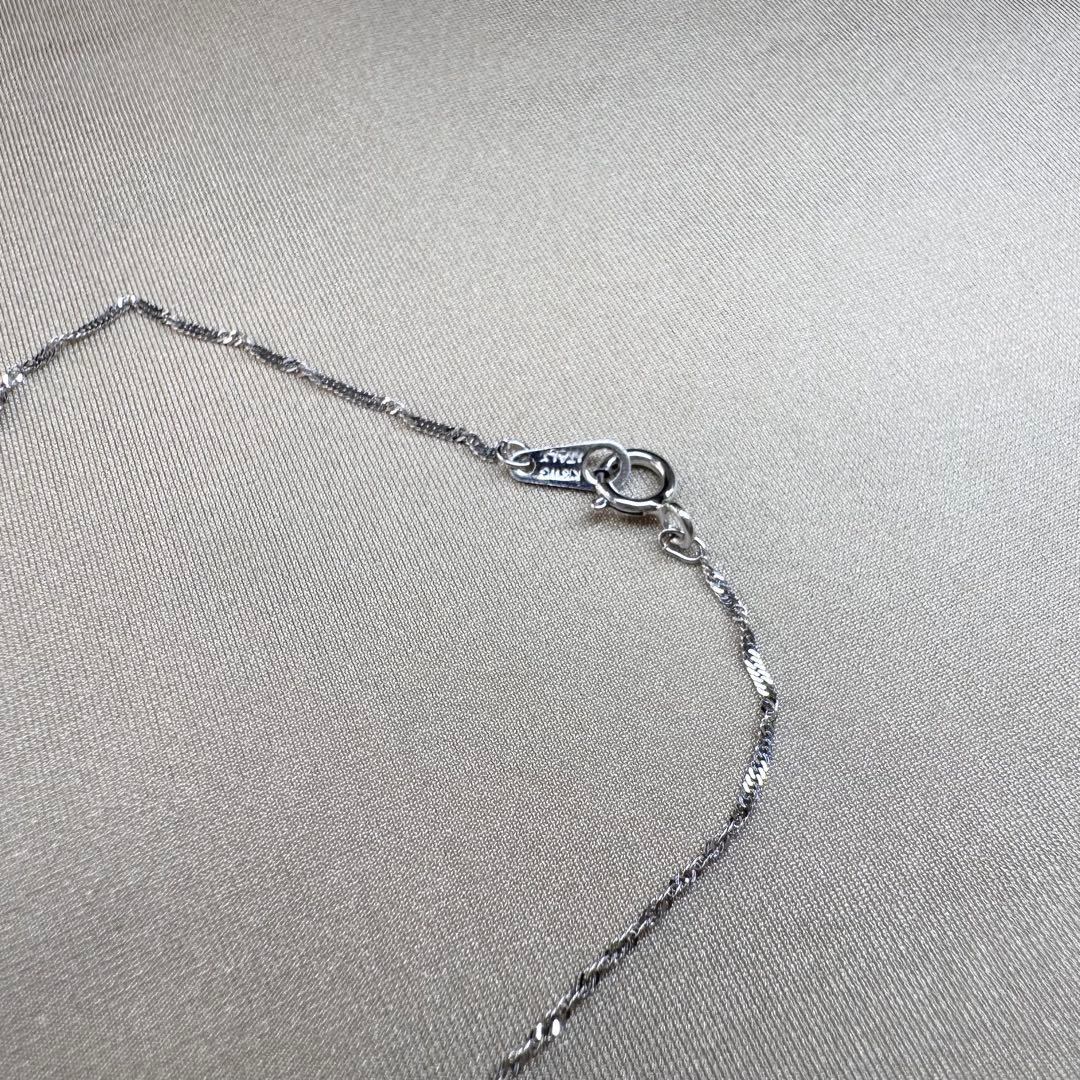 K18WG アレキサンドライト 0.20ct ダイヤモンド ネックレス 希少宝石