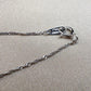 K18WG アレキサンドライト 0.20ct ダイヤモンド ネックレス 希少宝石