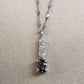 K18WG アレキサンドライト 0.20ct ダイヤモンド ネックレス 希少宝石