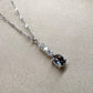 K18WG アレキサンドライト 0.20ct ダイヤモンド ネックレス 希少宝石
