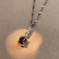 K18WG アレキサンドライト 0.20ct ダイヤモンド ネックレス 希少宝石
