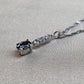 K18WG アレキサンドライト 0.20ct ダイヤモンド ネックレス 希少宝石