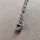 K18WG アレキサンドライト 0.20ct ダイヤモンド ネックレス 希少宝石