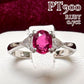 PT900 ルビー0.70ct ダイヤモンドリング