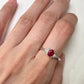 PT900 ルビー0.70ct ダイヤモンドリング