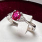 PT900 ルビー0.70ct ダイヤモンドリング