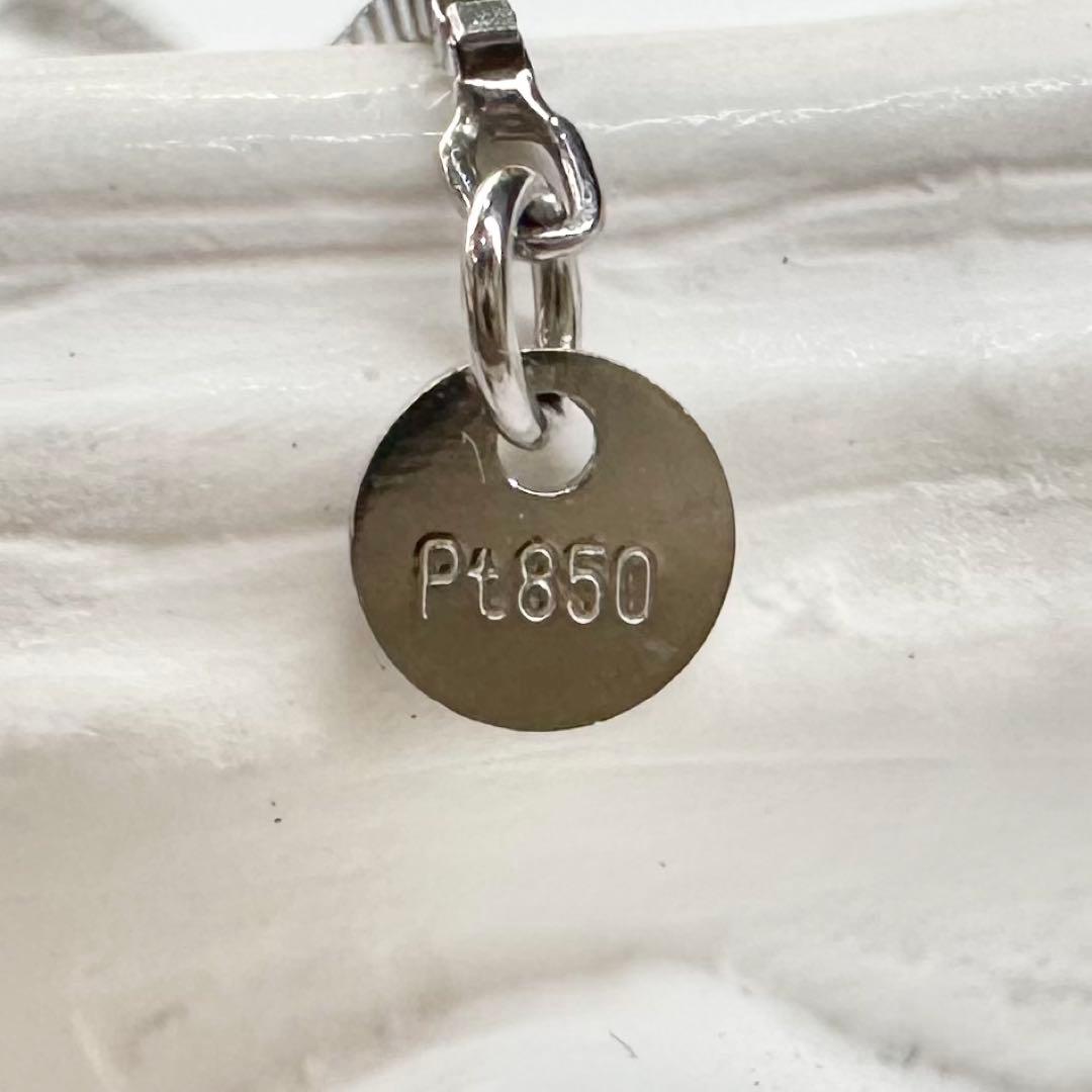 PT900 エメラルド 0.70ct ダイヤモンド ネックレス 昭和レトロ