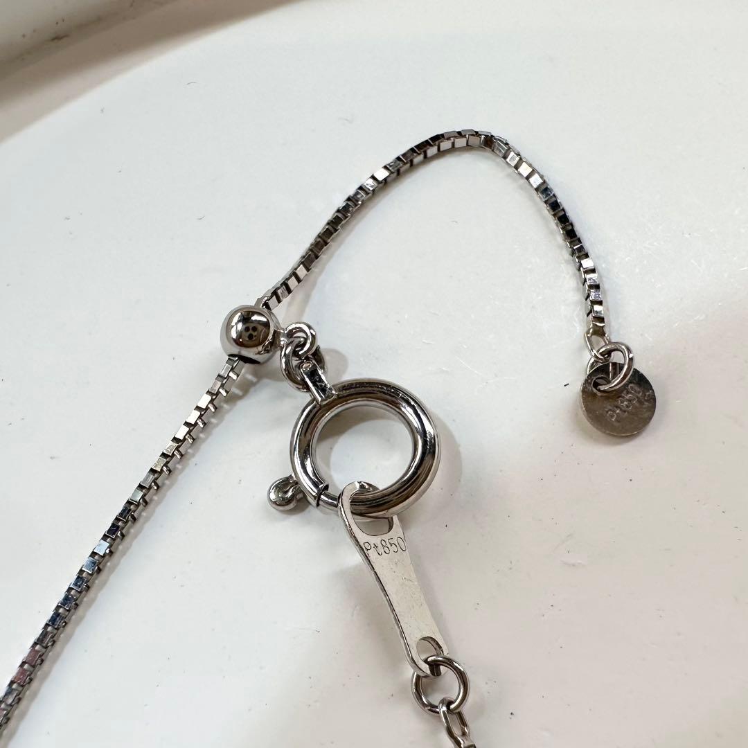 PT900 エメラルド 0.70ct ダイヤモンド ネックレス 昭和レトロ
