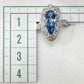 PT900 アクアマリン2.06ct ダイヤモンドリング
