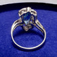 PT900 アクアマリン2.06ct ダイヤモンドリング