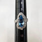 PT900 アクアマリン2.06ct ダイヤモンドリング