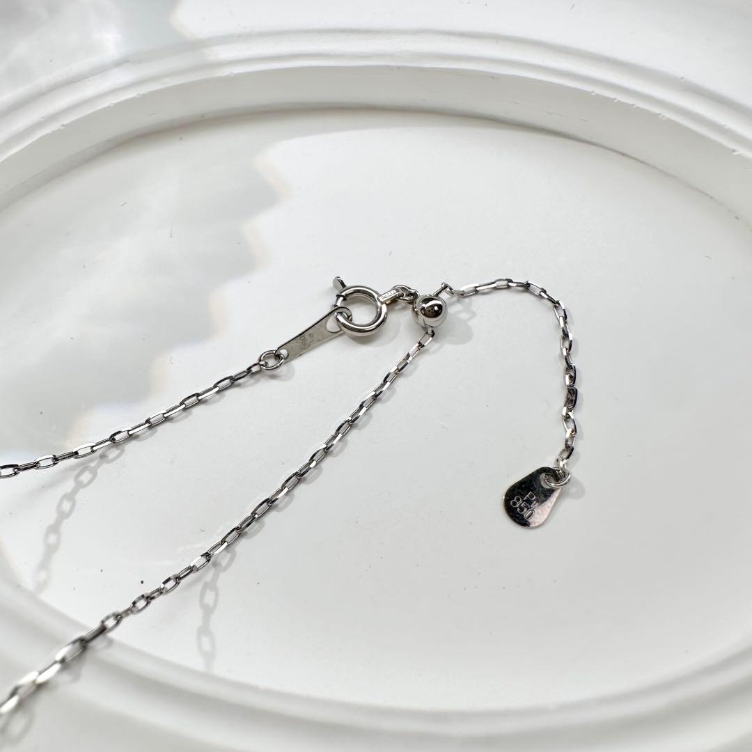 【美品】K18/PT900 パライバトルマリン × コンクパール 1.57ct ネックレス