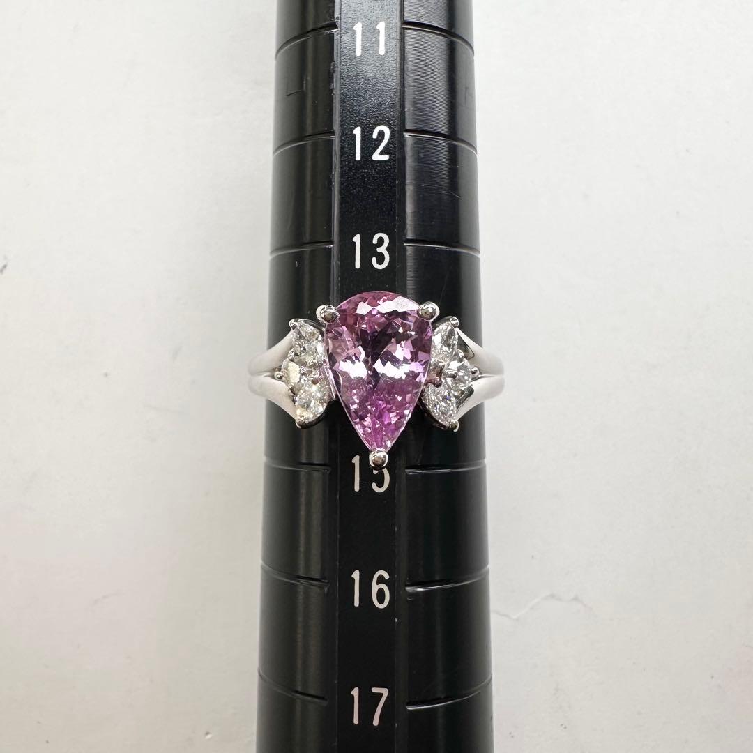 【美品】PT900 インペリアルトパーズ 2.37ct リング