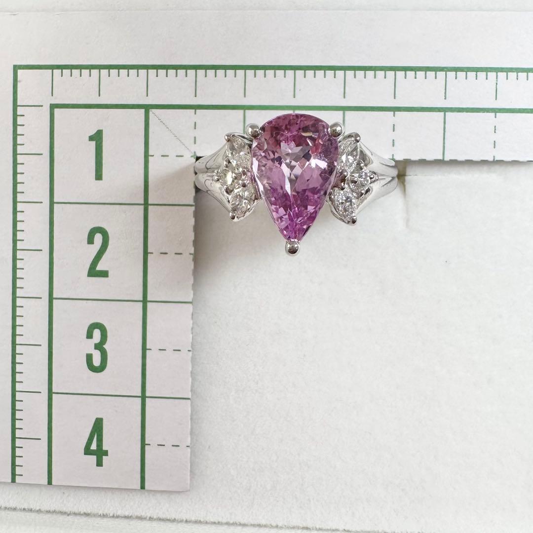 【美品】PT900 インペリアルトパーズ 2.37ct リング