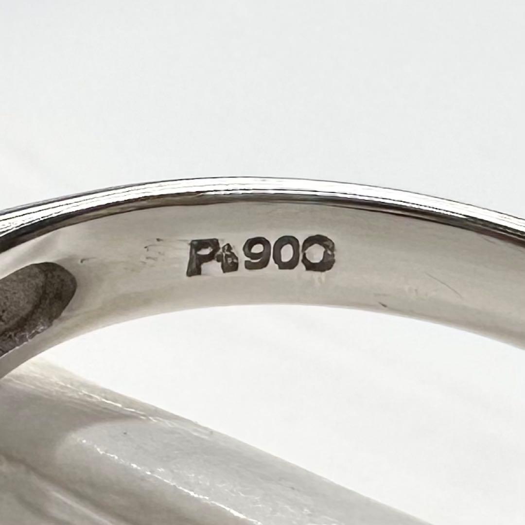PT900 エメラルド ダイヤモンド リング 1.16ct 昭和レトロ