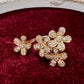 K18 ダイヤモンド フラワーリング 0.60ct マーガレット 花