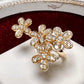 K18 ダイヤモンド フラワーリング 0.60ct マーガレット 花