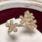 K18 ダイヤモンド フラワーリング 0.60ct マーガレット 花