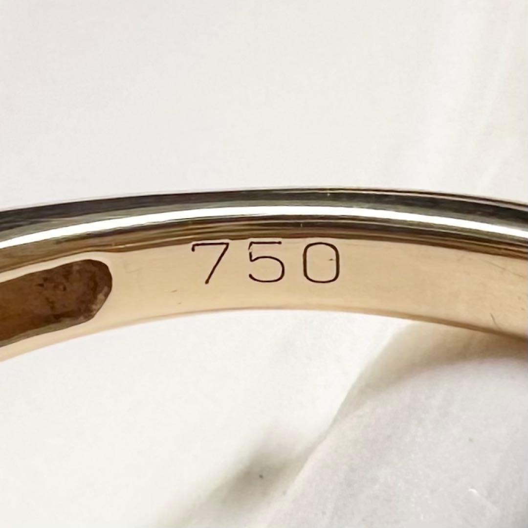 K18 ダイヤモンド フラワーリング 0.60ct マーガレット 花