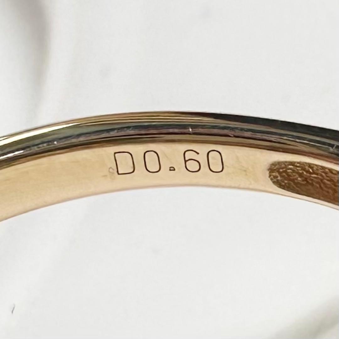 K18 ダイヤモンド フラワーリング 0.60ct マーガレット 花