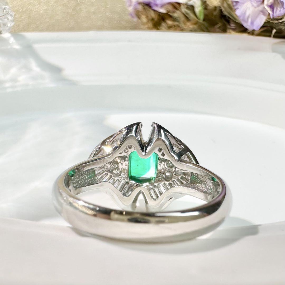 美品】PT900 エメラルド コロンビア産 0.44ct ダイヤ リング – ABABIL.gems