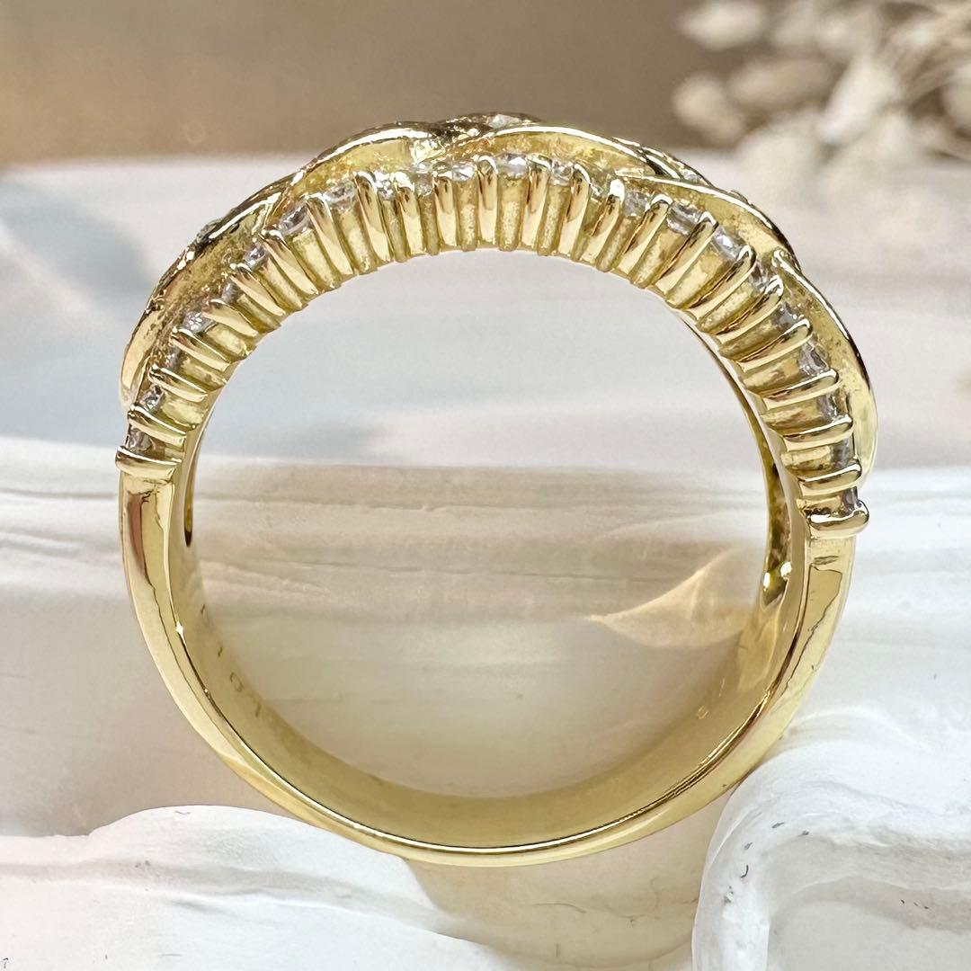 【K18】ダイヤモンド 1.01ct リング