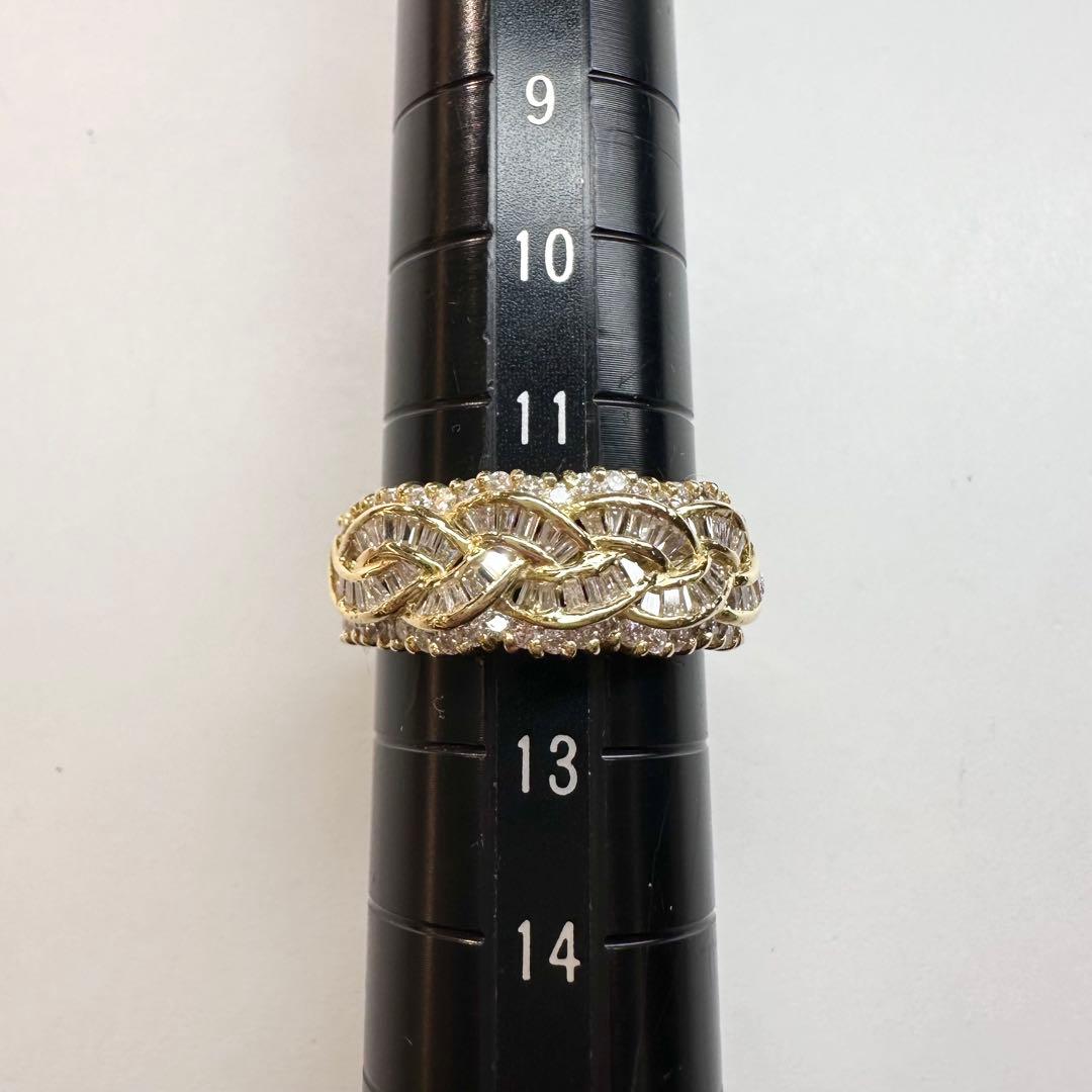 【K18】ダイヤモンド 1.01ct リング