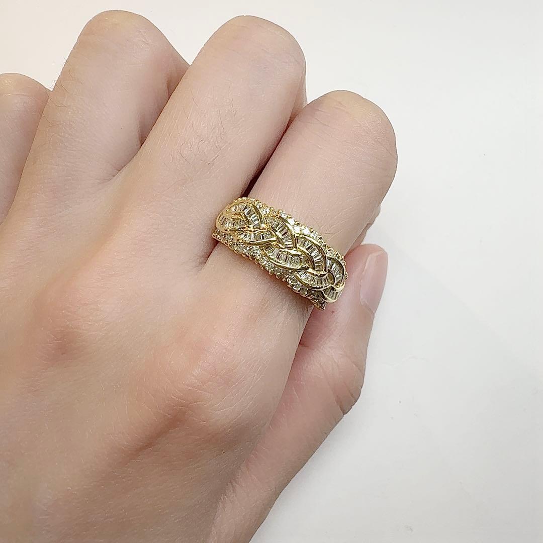 【K18】ダイヤモンド 1.01ct リング