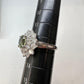 PT850 クリソベリル1.11ct ダイヤモンドリング 希少石レディース 指輪