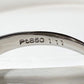 PT850 クリソベリル1.11ct ダイヤモンドリング 希少石レディース 指輪