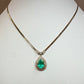 【K18】エメラルド 1.90ct ダイヤモンド ネックレス　ヴィンテージ