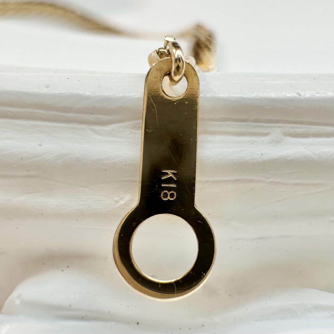 【K18】エメラルド 1.90ct ダイヤモンド ネックレス　ヴィンテージ