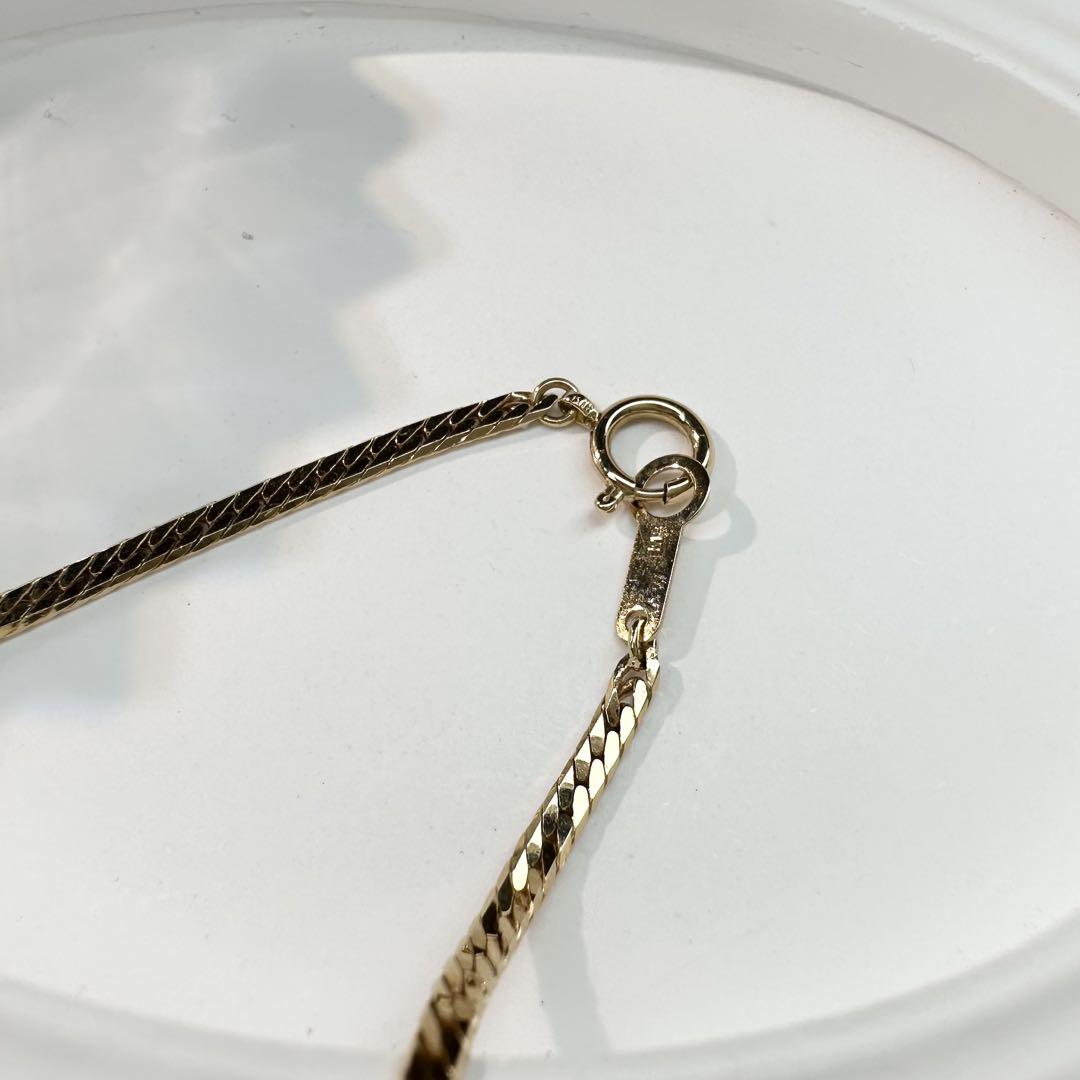 【K18】エメラルド 1.90ct ダイヤモンド ネックレス　ヴィンテージ