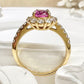 【K18】ピンクサファイア 1.54ct ダイヤ リング