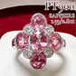 PT900 ピンクサファイア ダイヤモンド リング 2.80ct