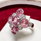 PT900 ピンクサファイア ダイヤモンド リング 2.80ct