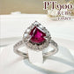 【美品】Pt900 ピジョンブランドルビー 1.02ct ビルマ産 ダイヤ 鑑付