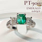 【美品】PT900 エメラルド 0.65ct リング ダイヤ