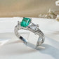 【美品】PT900 エメラルド 0.65ct リング ダイヤ