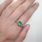 【美品】PT900 エメラルド 0.65ct リング ダイヤ