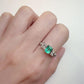 【美品】PT900 エメラルド 0.65ct リング ダイヤ