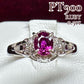 PT900 ルビー 0.50ct ダイヤモンド リング