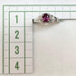 PT900 ルビー 0.50ct ダイヤモンド リング