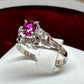 PT900 ルビー 0.50ct ダイヤモンド リング