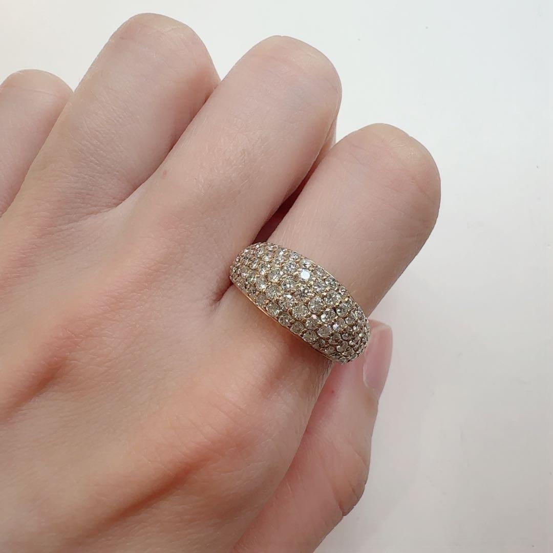【K18】ダイヤモンド 1.50ct パヴェリング