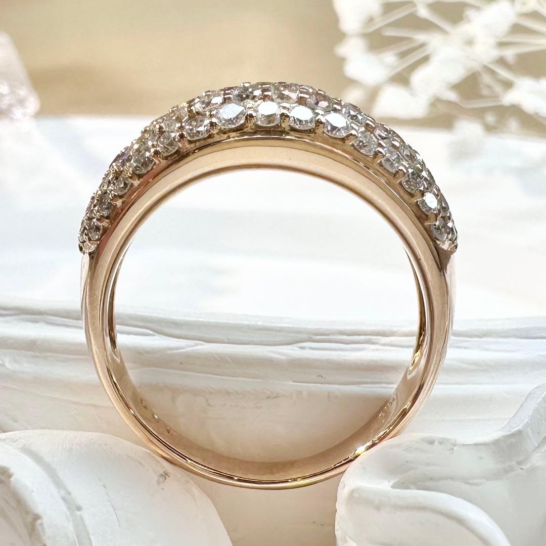 【K18】ダイヤモンド 1.50ct パヴェリング