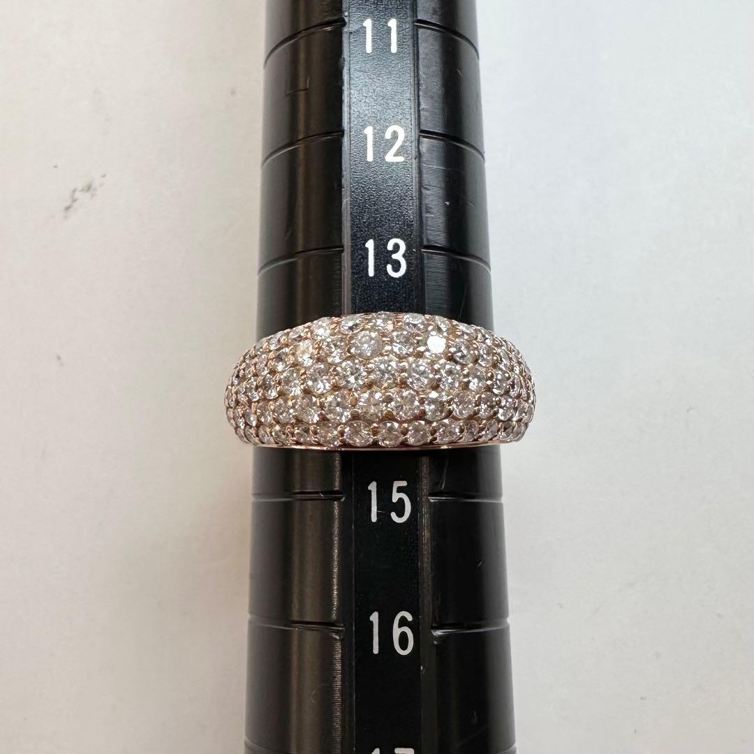 【K18】ダイヤモンド 1.50ct パヴェリング