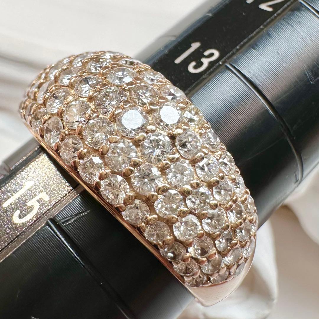 【K18】ダイヤモンド 1.50ct パヴェリング
